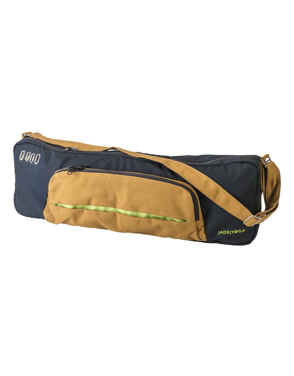 Yoga Mat Carry Bag - Drawstring  Beige & Green - 100% Natural Himalayan  Hemp & Organic Cotton • Hybrid Hippie - Eco Store